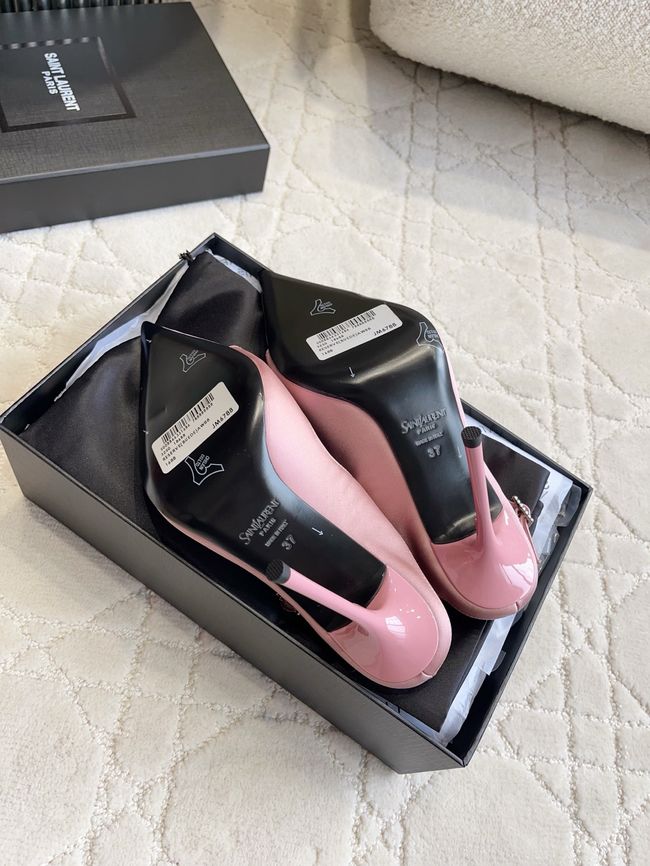 Saint Laurent in satin crepe and rhinestones Heel 10.5CM 69021-1 Saint Laurent in satin crepe and rhinestones Heel 10.5CM 69021-1