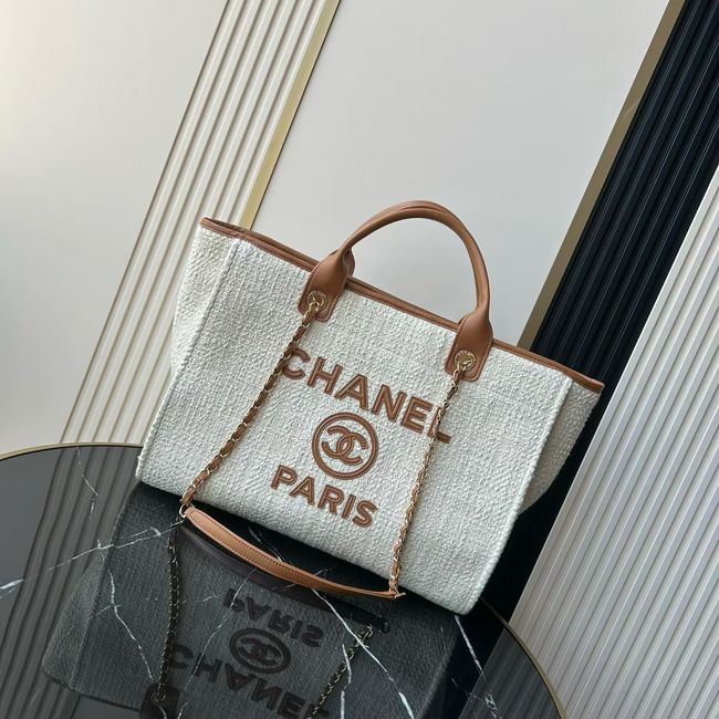 CHANEL Shopping Bag AS3251 white&Apricot CHANEL Shopping Bag AS3251 white&Apricot