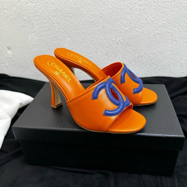 Chanel Lambskin Mules 90mm 65062-6 Chanel Lambskin Mules 90mm 65062-6